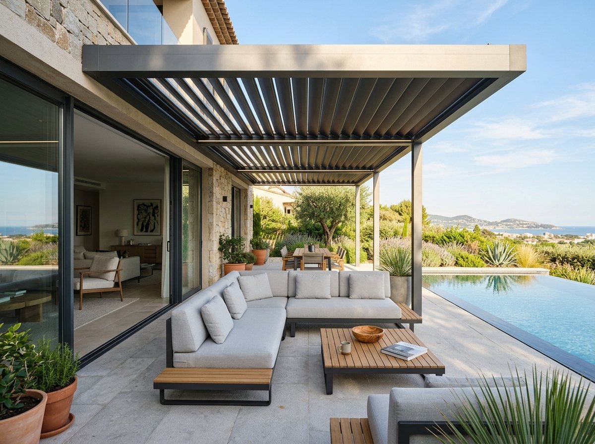 Pergola terasz árnyékoló referencia